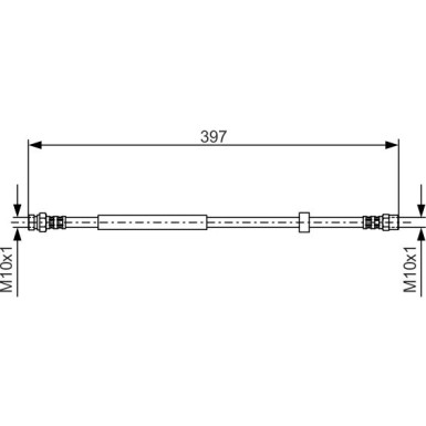 Bremsschlauch HA | FORD Galaxy,SEAT,VW Sharan 95 | 1987476714