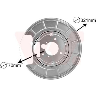 VAN WEZEL Spritzblech, Bremsscheibe 4047373 VAN WEZEL Spritzblech, Bremsscheibe 4047373