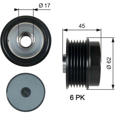 GATES Freilauf OAP7180 DriveAlign™