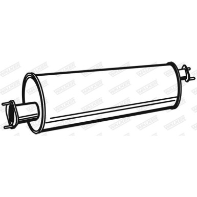 WALKER Mittelschalldämpfer WALKER Mittelschalldämpfer