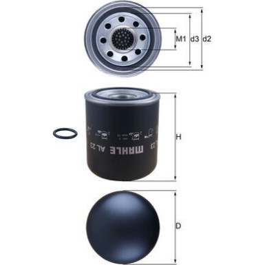AL 23 Lufttrocknerpatrone, Druckluftanlage