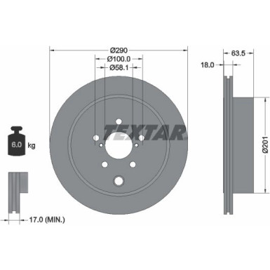 Bremsscheibe Subaru T. Brz/Outback 2.0/3.6 09 | 92270903