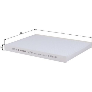 MAHLE Filter, Innenraumluft LA 587