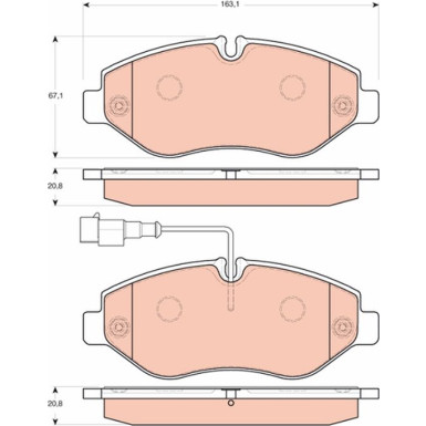 Bremsklötze VA SUV/LCV | NISSAN Cabstar 06 | GDB3439