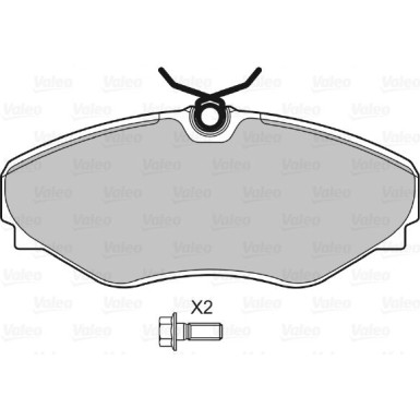 VALEO Bremsbeläge 598669