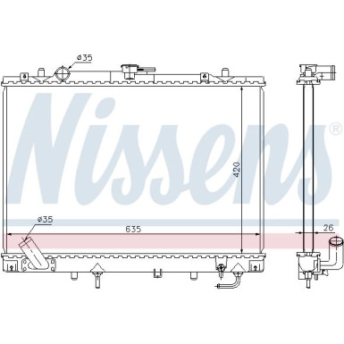 Wasserkühler PKW | MITSUBISHI PAJERO SPORT 3,0 98 | 68154