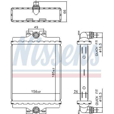 Wasserkühler PKW | BMW 3 12 | 606270