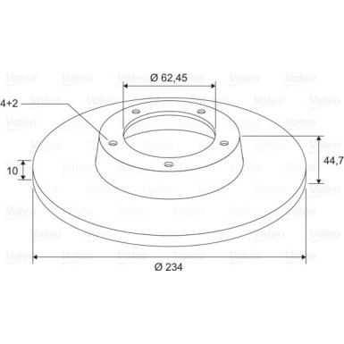 VALEO Bremsscheibe 197707