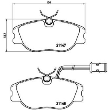 BREMBO Bremsklötze VA | ALFA,FIAT,LANCIA | P 23 041