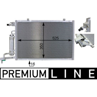 MAHLE Kondensator, Klimaanlage | AC 7 000P