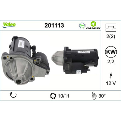 VALEO Anlasser 201113 VALEO CORE-FLEX