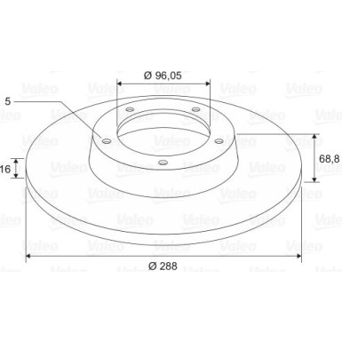 VALEO Bremsscheibe 197666 VALEO Bremsscheibe 197666