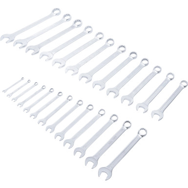 BGS Maul-Ringschlüssel-Satz | Zollgrößen | SW 1/4"""" - 1.1/4"""" | 25-tlg | 9473