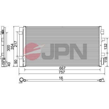 JPN Kondensator, Klimaanlage 60C9128-JPN