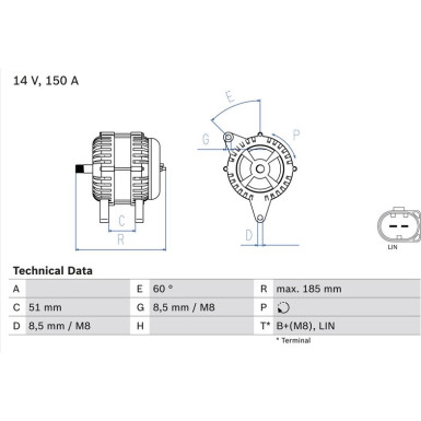 Lichtmaschine | FORD Mondeo | 0 986 048 380