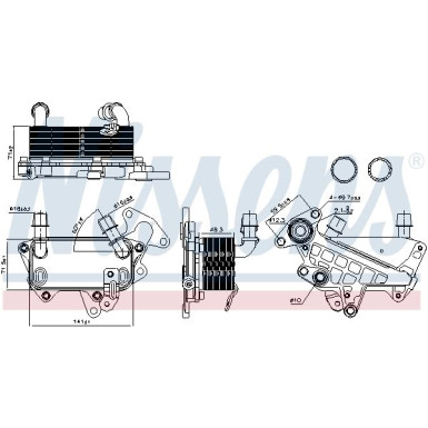 Ölkühler PKW VW Passat B6 1.8-3.6 FSI 05 FIRST FIT 90732
