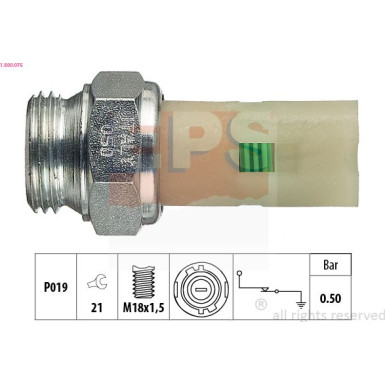 Íldruckschalter Made in Italy - OE Equivalent 1.800.075