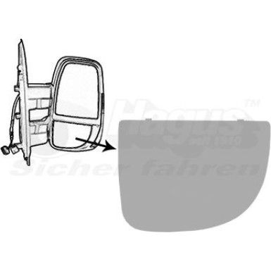 Aussenspiegelglas re. un. Teil Iveco Daily VI OE 5801823557 HAGUS