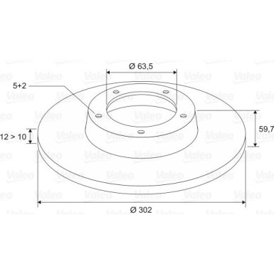 VALEO Bremsscheibe 197107