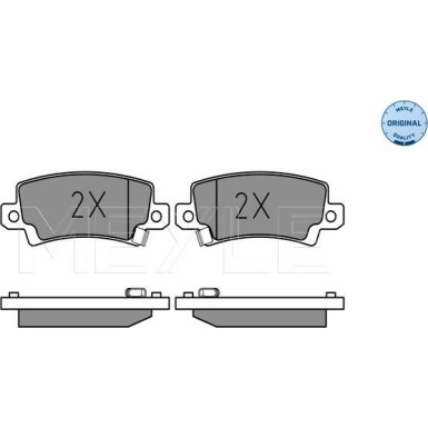 Bremsbelagsatz Toyota T. Corolla 02- Mit Sensor | 025 238 1616/W