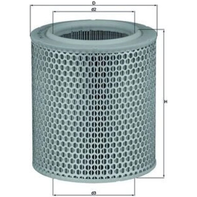MAHLE Luftfilter | LX 478/1
