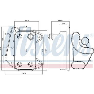 Ölkühler PKW MERCEDES C-Klasse 01 FIRST FIT 90622