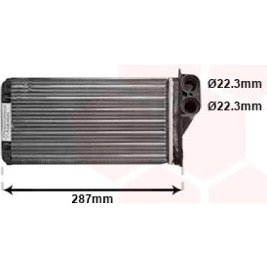 VAN WEZEL Wärmetauscher, Innenraumheizung 09006232 IR PLUS