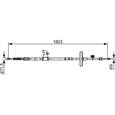 1 987 482 508 Seilzug, Feststellbremse