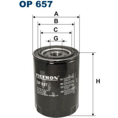 OP 657 Filter, Arbeitshydraulik