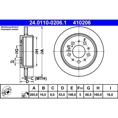 BREMSSCHEIBE | 24.0110-0206.1