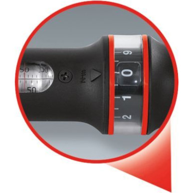 KS TOOLS Drehmomentschlüssel mit Ratsche 1/2 ERGOTORQUE®precision, 20-200 Nm | 516.6542