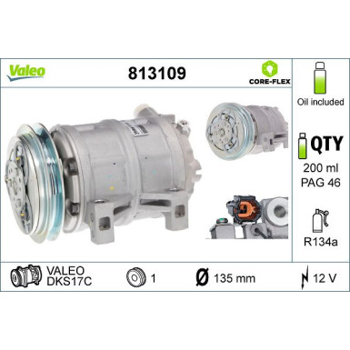 Kompressor, Klimaanlage Valeo Origins New OE TECHNOLOGIE 813109
