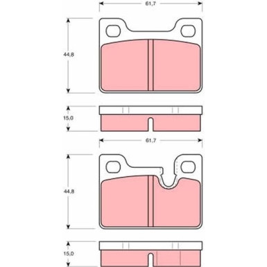 TRW Bremsbeläge GDB247
