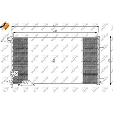 Kondensator, Klimaanlage EASY FIT 35740