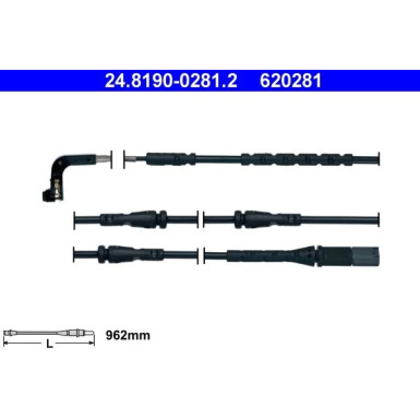 ATE Verschleißsensor | 24.8190-0281.2