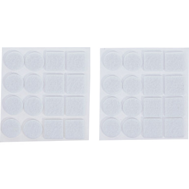 BGS Filzgleiter-Satz weiß 32-tlg BGS Do it yourself 80860