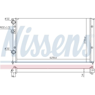 Wasserkühler PKW | SEAT Ibiza II,VW GolfIII,Polo | 652451