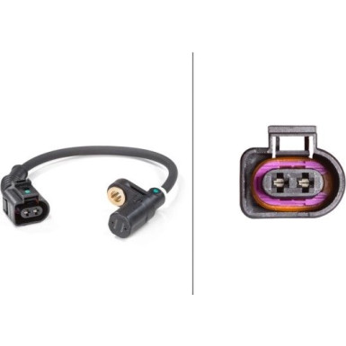 HELLA ABS Sensor | 6PU009106-741