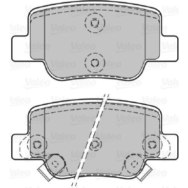VALEO Bremsbeläge 601064