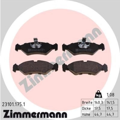 ZIMMERMANN Bremsbeläge