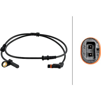 HELLA Sensor, Raddrehzahl HELLA Sensor, Raddrehzahl