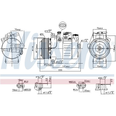 Kompressor PKW Mercedes C-Klasse 14 FIRST FIT 890115