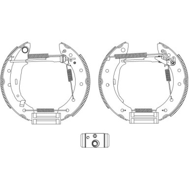 Satz Bremsbacken Renault Laguna Shoe Kit Pro 84048006