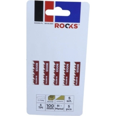 T101DF S"Geblatt für Stichs"Ge Bi-Metal, Type T, Holz & Verbundstoff, 6 Tpi X 100 mm, Set 5 Stk.