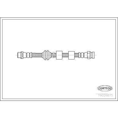 CORTECO Bremsschlauch | 19026875