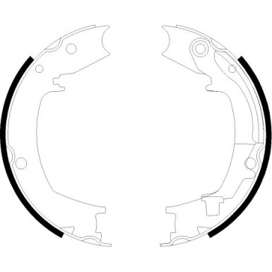 91066400 Bremsbackensatz, Feststellbremse 91066400 Bremsbackensatz, Feststellbremse