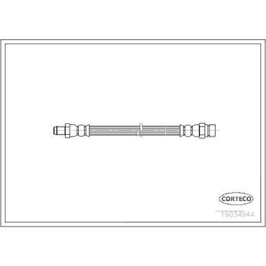 CORTECO Bremsschlauch | 19034944