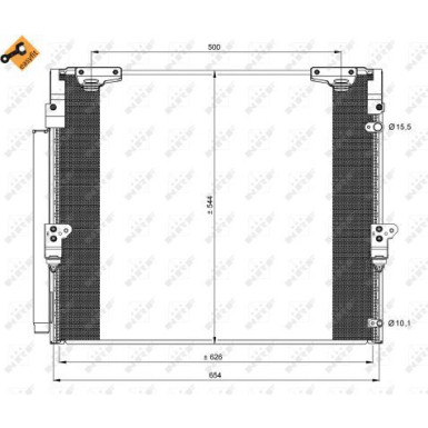 Kondensator, Klimaanlage EASY FIT 35862