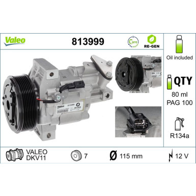VALEO Kompressor 813999 VALEO RE-GEN AT