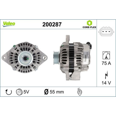 VALEO Generator 200287 VALEO CORE-FLEX